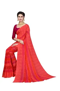 Beautiful Pink Georgette  Self Pattern Saree For Women-thumb2