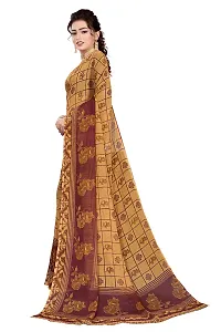 Beautiful Maroon Georgette  Self Pattern Saree For Women-thumb2