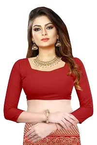 Beautiful Maroon Art Silk  Self Pattern Saree For Women-thumb4