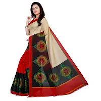 Beautiful Red Art Silk  Self Pattern Saree For Women-thumb1