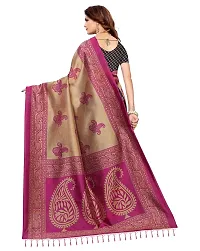 Beautiful Blue Art Silk  Self Pattern Saree For Women-thumb1