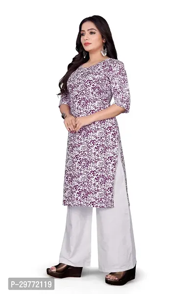 Women Floral Print A-line Kurta-thumb0