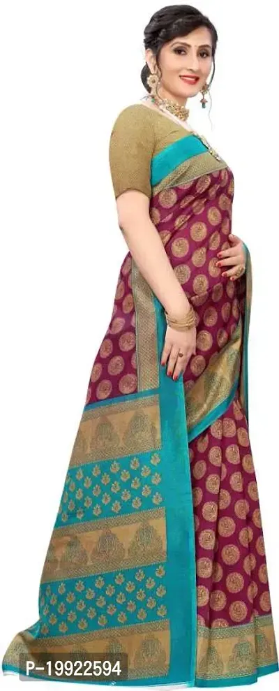 Beautiful Maroon Art Silk  Self Pattern Saree For Women-thumb3