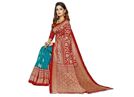 Beautiful Maroon Art Silk  Self Pattern Saree For Women-thumb2