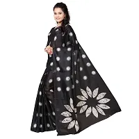 Beautiful Black Khadi  Self Pattern Saree For Women-thumb1