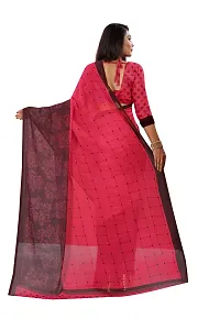 Beautiful Pink Georgette  Self Pattern Saree For Women-thumb3