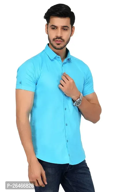 Reliable Blue Cotton Striped Long Sleeves Casual Shirts For Men-thumb0