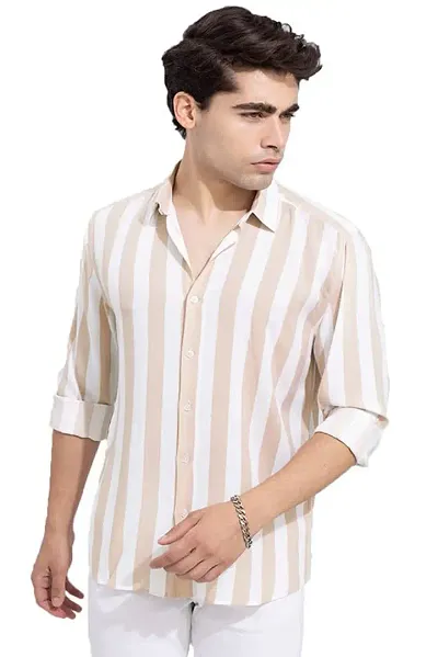 Reliable Striped Long Sleeves Casual Shirts For Men