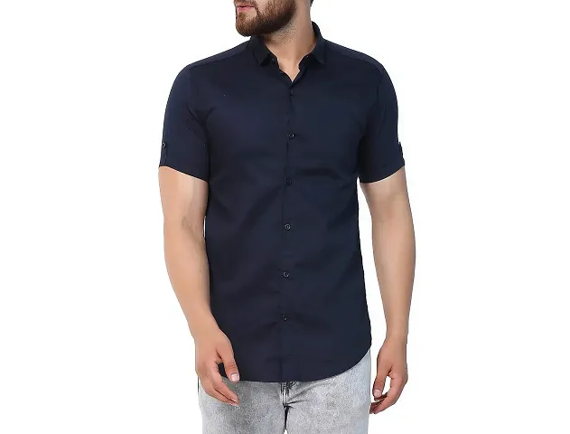 Reliable Solid Short Sleeves Casual Shirts For Men