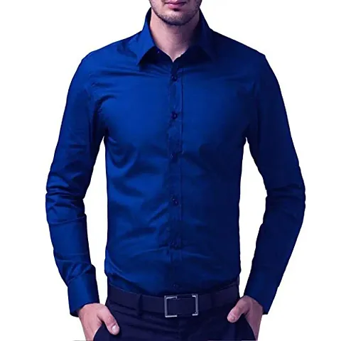 ZAKOD Latest Collection Plain Cotton Shirts for Men,Regular Wear Purpose Shirts,Available Sizes M=38,L=40,XL=42