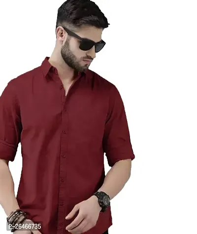 Reliable Maroon Cotton Checked Long Sleeves Casual Shirts For Men