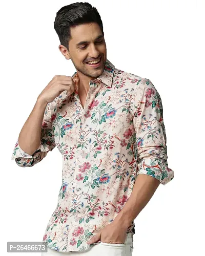 Reliable Multicoloured Cotton Printed Long Sleeves Casual Shirts For Men-thumb0