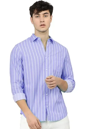 Reliable Striped Long Sleeves Casual Shirts For Men