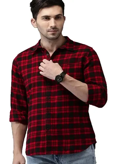 Reliable Checked Long Sleeves Casual Shirts For Men