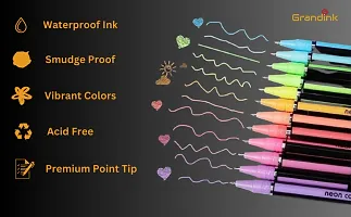 B inik Neon Gel Pens For Art  Crafts (Sketching, Drawing  Painting Purpose) Multi-function Pen  (Pack of 24, Multicolor)-thumb1