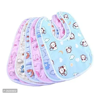 4pcs Waterproof Spill Resistant Bibs | Soft cotton bib Bibs for new born baby 0 to 6 months