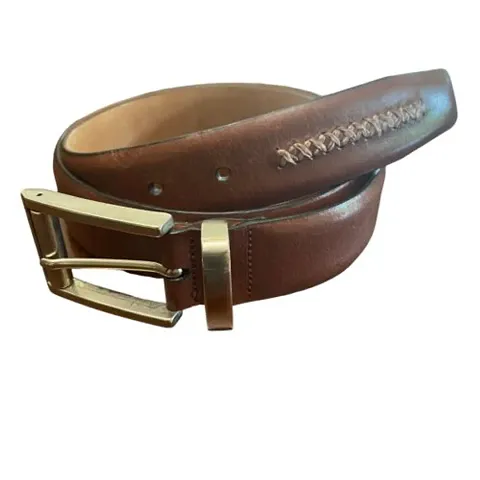 Elegant Leather Solid Belts For Men