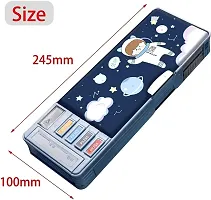 Plastic Multifunctional Cute School Pencil Box-thumb1