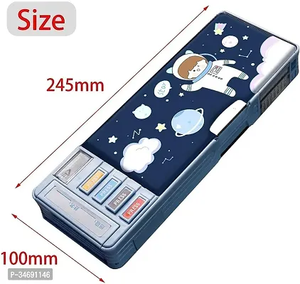 Plastic Multifunctional Cute School Pencil Box-thumb2