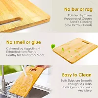 Kienlix  Large Natural Bamboo Wood Chopping Cutting Board for Kitchen Vegetables-thumb1