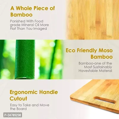 Kienlix  Large Natural Bamboo Wood Chopping Cutting Board for Kitchen Vegetables-thumb4