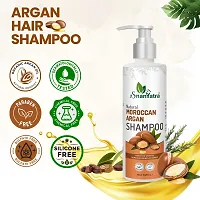 Natural Hair Care Combo  Argan Oil Shampoo 500  Ml and Root Hair Oil 200 Ml-thumb1