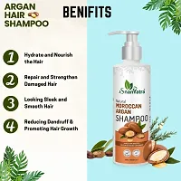 Natural Hair Care Combo Argan Oil Shampoo 200  ML And Roots Hair Oil 100 ML-thumb1