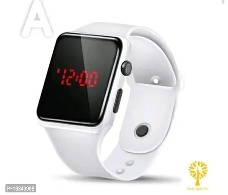 Digital Watch WHITE  PACK OF 1 - Most Selling Latest Trending Men and Women watches Best Quality smart Watch Classy Digital Watch Wrist Watch Sports Watch LED Band for Kids, Boys and-thumb0