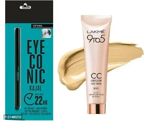 EYECONIC KAJAL PACK OF 1 WITH 9 TO 5 CC CREAM 9G PACK OF 1-thumb0