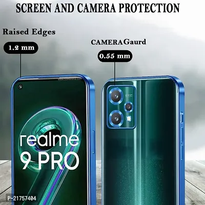 Realme 9 Pro Back Cover | Gold Electroplating Transparent Chrome | Raised Edges | Super Soft-Touch | Bumper Case for Realme 9 Pro-thumb3