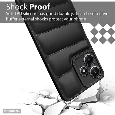 Back Cover for Poco M6 Pro 5G / Mi Redmi 12 5G | Compatible for Poco M6 Pro/Redmi 12 5G Back Case Cover | Matte Soft Case | Silicon Puff Case for Poco M6 Pro 5G / Mi Redmi 12 5G-thumb2