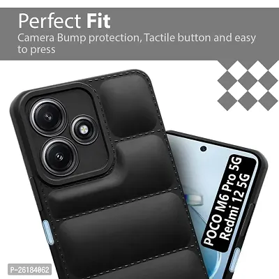 Back Cover for Poco M6 Pro 5G / Mi Redmi 12 5G | Compatible for Poco M6 Pro/Redmi 12 5G Back Case Cover | Matte Soft Case | Silicon Puff Case for Poco M6 Pro 5G / Mi Redmi 12 5G-thumb3