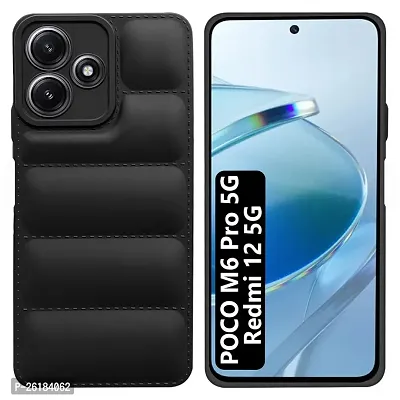 Back Cover for Poco M6 Pro 5G / Mi Redmi 12 5G | Compatible for Poco M6 Pro/Redmi 12 5G Back Case Cover | Matte Soft Case | Silicon Puff Case for Poco M6 Pro 5G / Mi Redmi 12 5G-thumb4