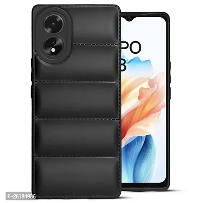 Back Cover for Oppo A18 | Matte Soft Case | Camera Protection | Liquid Silicon Puff Case for Oppo A18