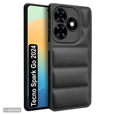 Back Case Cover for Tecno Spark Go 2024 | Compatible for Tecno Spark Go 2024 Back Cover | Matte Soft Case | Liquid Silicon Puff Case for Tecno Spark Go 2024 with Camera Protection