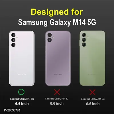 Back Case Cover for Samsung Galaxy M14 5G | Compatible for Samsung Galaxy M14 5G Back Case Cover | Matte Case | Liquid Silicon Case for Samsung Galaxy M14 5G with Camera Protection-thumb4