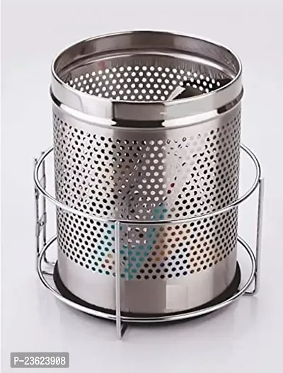 TORO Stainless Steel Dustbin Holder Modular for Kitchen, Bathroom,Home and Office (Silver)