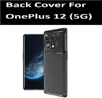 kursa hub Back Cover for Oneplus 12 5G auto Black Shock Proof Pack of 1-thumb3