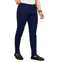 Classic Polycotton Solid Casual Trouser  for Men-thumb1