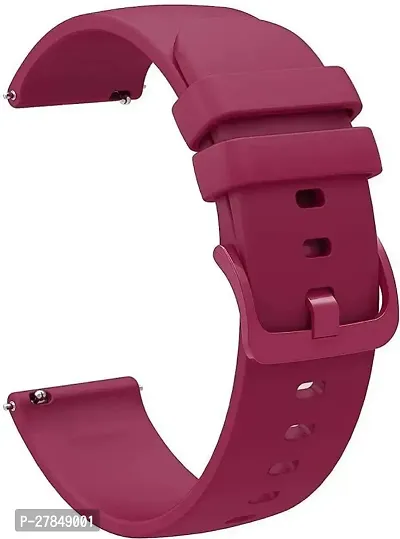 Silicon Premium Smart Watch Strap Smart Watch Strap 20 mm Silicone Watch Strap Red-thumb0