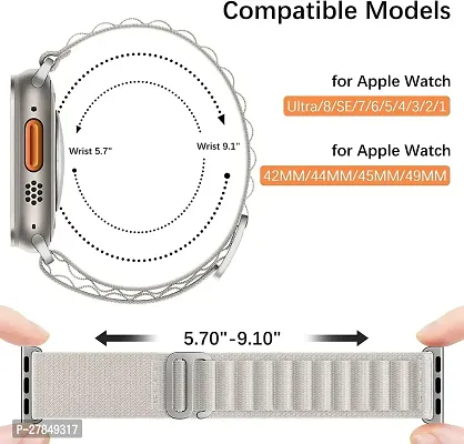 Alpine Loop Band for Watch Strap 49mm 45mm 44mm 42mm for iWatch Band 44 mm Silicone Watch Strap White-thumb2