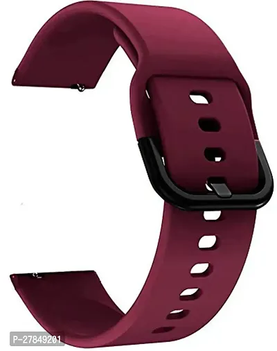 Strap Compatible with AmazfitGTS2MiniBipProLiteGTS22eBipSGalaxy Active2 20 mm Silicone Watch Strap Maroon-thumb0