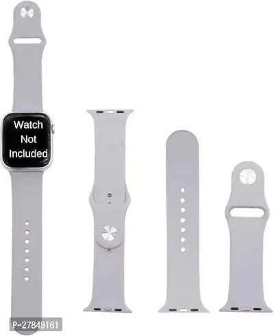 Replacement Strap For W26 W26 Plus also Compatible with 4245 mm Dial 42 mm Silicone Watch Strap Grey-thumb0