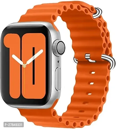 Ocean 20 mm Silicone Watch Strap Orange-thumb0