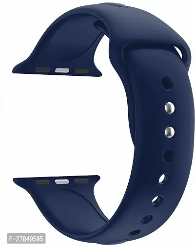 Soft Silicone Strap Sports Band Compatible with iWatch 42 mm Silicone Watch Strap Blue-thumb0