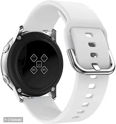 Strap Compatible with AmazfitGTS2MiniBipProLiteGTS22eBipSGalaxy Active2 22 mm Silicone Watch Strap White-thumb4