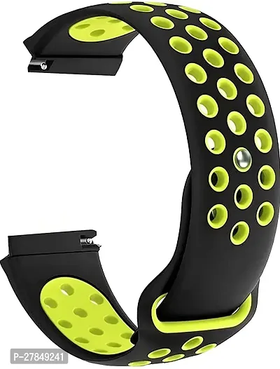 Nike Watch Strap 22 mm Silicone Watch Strap Neon  Black-thumb2