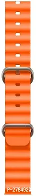 Bands Compatible with Series Ultra87654321SE42MM 44MM 45MM 49MM 44 mm Silicone Watch Strap Orange-thumb2