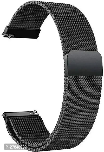 22 mm black chain strap universal for all 22 mm watches EXCLUDING I WATCHES 22 mm Stainless Steel Watch Strap Black-thumb0