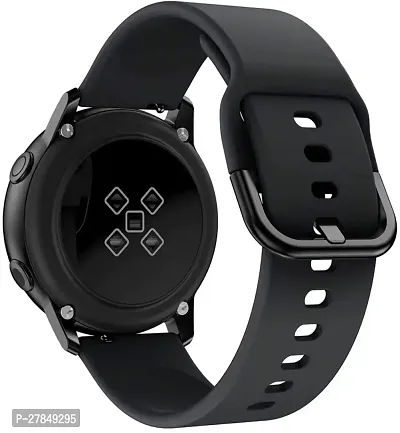 Strap Compatible with AmazfitGTS2MiniBipProLiteGTS22eBipSGalaxy Active2 20 mm Silicone Watch Strap Black-thumb4